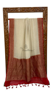 Pure Khaddi Georgette Handloom Banarasi Saree - The Handlooms