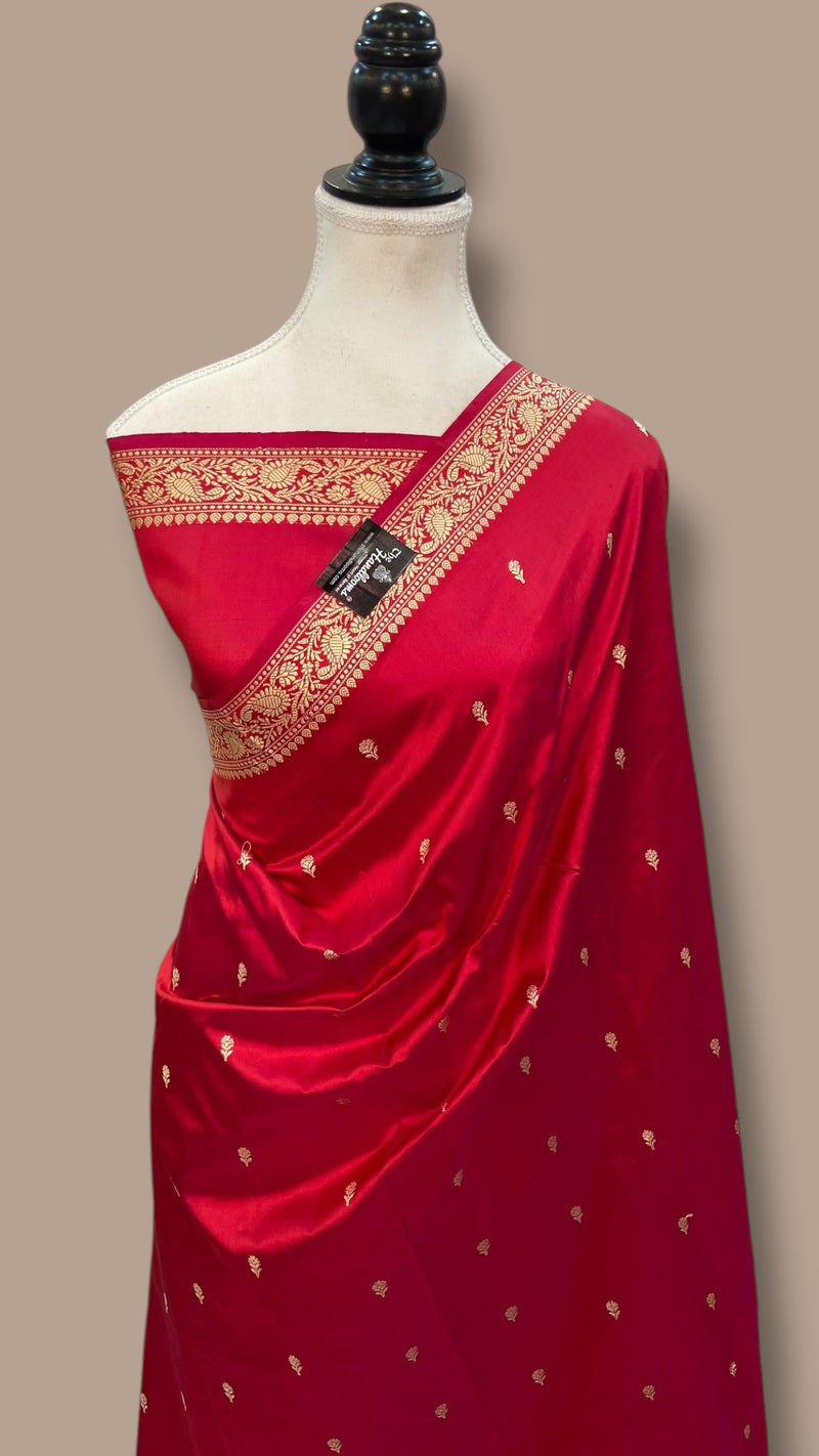 Pure Katan Silk Banarasi Handloom Saree - The Handlooms