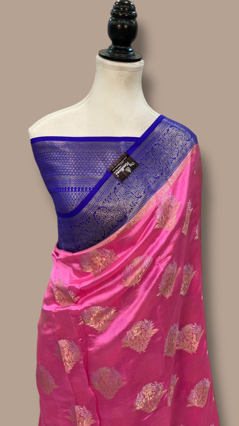Pure Mango Silk Banarasi Handloom Saree - The Handlooms
