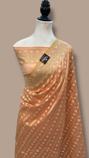 Pure Cotton Tissue Banarasi Handloom Saree - The Handlooms