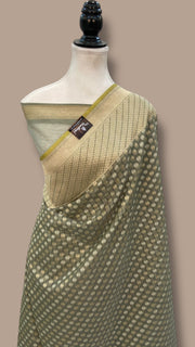 Pure Cotton Tissue Banarasi Handloom Saree - The Handlooms