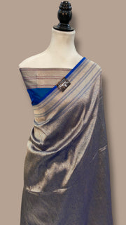 Regal Pure Katan Silk Banarasi Saree – Handwoven Tanchui Brocade - The Handlooms