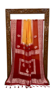 Pure Georgette Banarasi Handloom Saree - The Handlooms