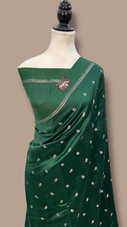 Pure Mango Silk Banarasi Handloom Saree - The Handlooms