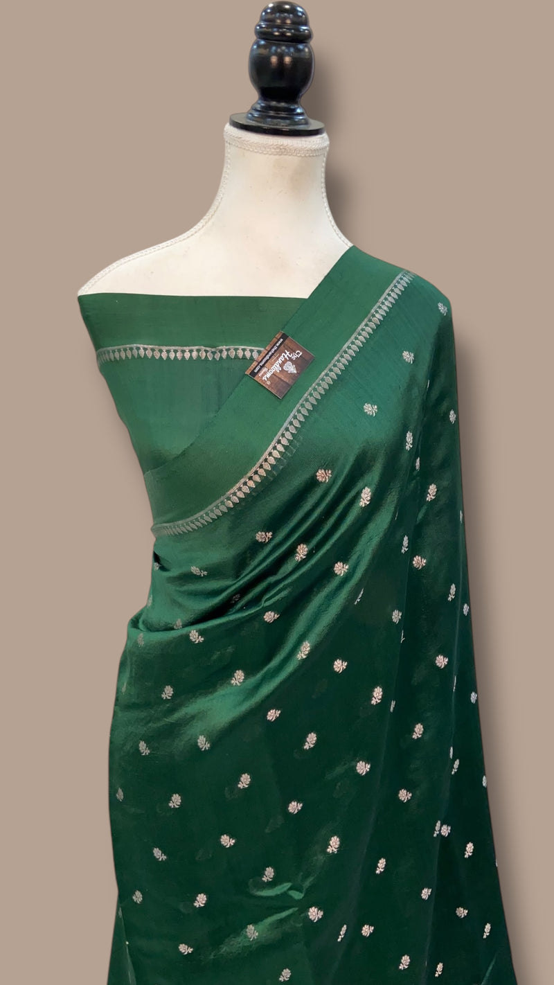 Pure Mango Silk Banarasi Handloom Saree - The Handlooms