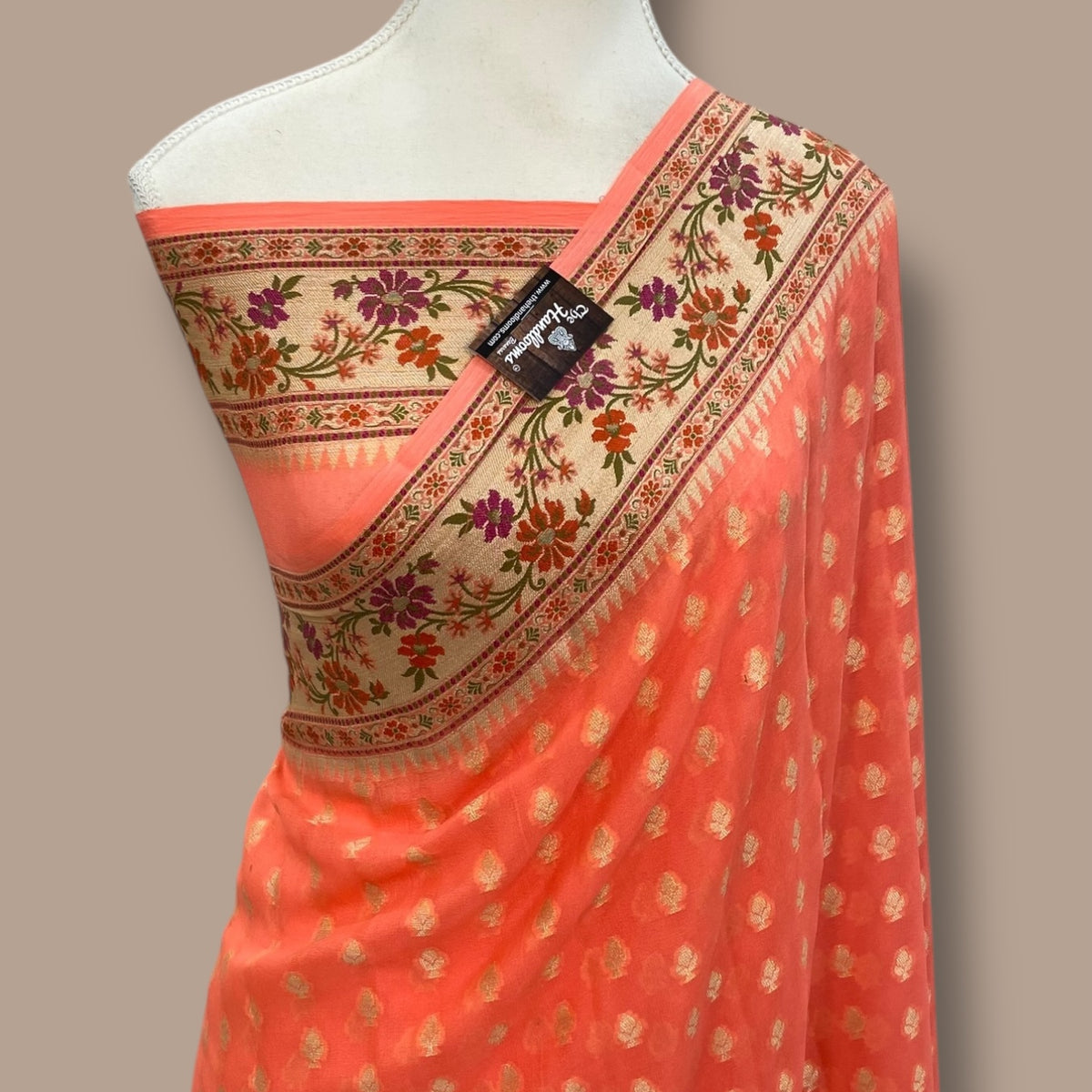 Pure Chiffon Khaddi Banarasi Saree