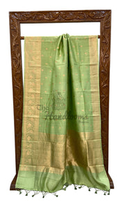 Pure Katan Silk Banarasi Handloom Saree - All over Kadua motifs - The Handlooms