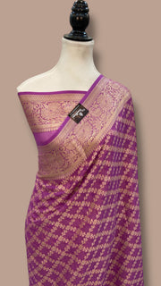 Pure Chiffon Khaddi Banarasi Saree - The Handlooms