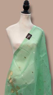 Pure kora Banarasi Handloom Dupatta - The Handlooms