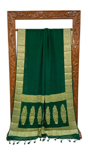 Pure Chiffon Khaddi Banarasi Saree - The Handlooms