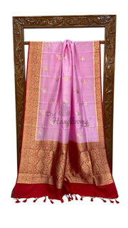 Pure Katan Silk Banarasi Handloom Saree - All over Kadua motifs - The Handlooms