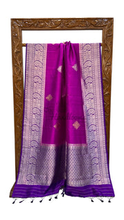 Pure Katan Silk Banarasi Handloom Saree - All over Kadua motifs - The Handlooms