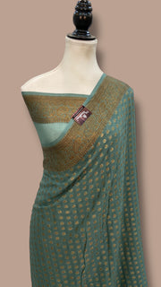 Pure Chiffon Khaddi Banarasi Saree - The Handlooms