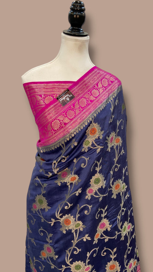 Pure Chiniya Silk Handloom Banarasi Saree - The Handlooms