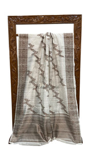 Pure Tussar Silk Handloom Banarasi Saree - The Handlooms