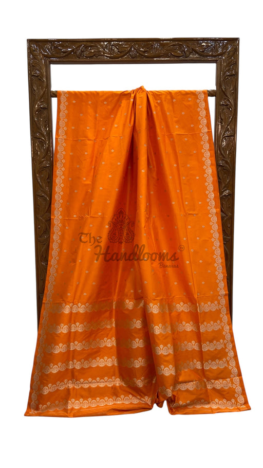 Pure Katan Silk Banarasi Handloom Saree - All Over Kadua Motifs - The Handlooms