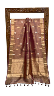 Pure Kora Handloom Banarasi Saree - The Handlooms