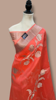 Pure Kora Handloom Banarasi Saree - The Handlooms