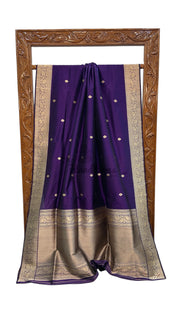 Pure Katan Silk Banarasi Handloom Saree - All Over Kadua Motifs - The Handlooms