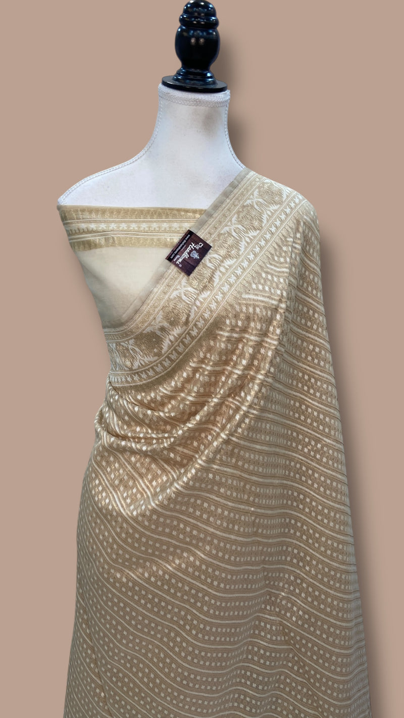 Pure Cotton Banarasi Handloom Saree - The Handlooms