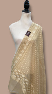 Pure Cotton Banarasi Handloom Dupatta - The Handlooms