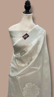 Pure Kora Handloom Banarasi Saree - The Handlooms