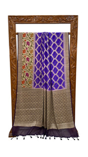 Pure Chiffon Khaddi Banarasi Saree - The Handlooms