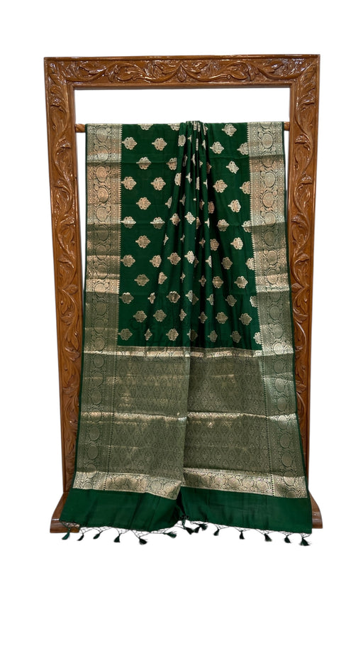 Pure Dupion Silk Banarasi Saree - The Handlooms