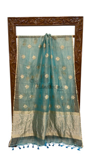 Pure Kora Tissue Handloom Banarasi Saree - The Handlooms
