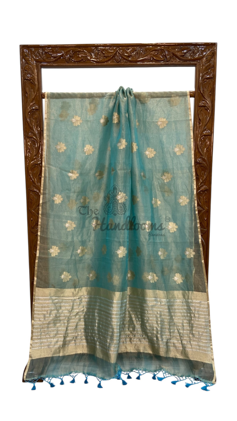 Pure Kora Tissue Handloom Banarasi Saree - The Handlooms