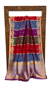Pure Katan Silk Banarasi Handloom Saree - Rangkat - The Handlooms