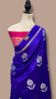 Pure Mango Silk Banarasi Handloom Saree - The Handlooms