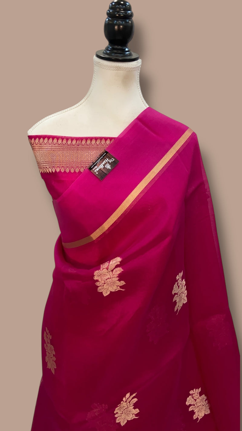 Pure Kora Handloom Banarasi Saree - The Handlooms