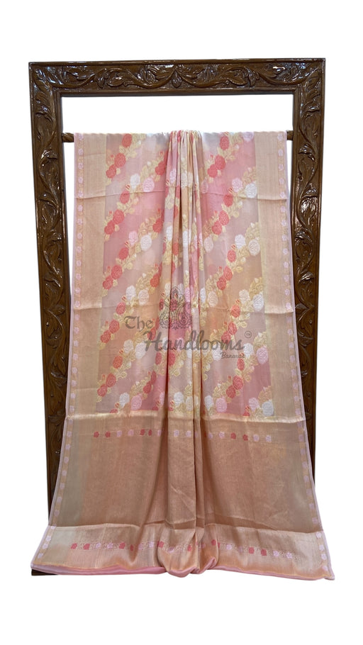 Pure Chiffon Khaddi Banarasi Saree - The Handlooms