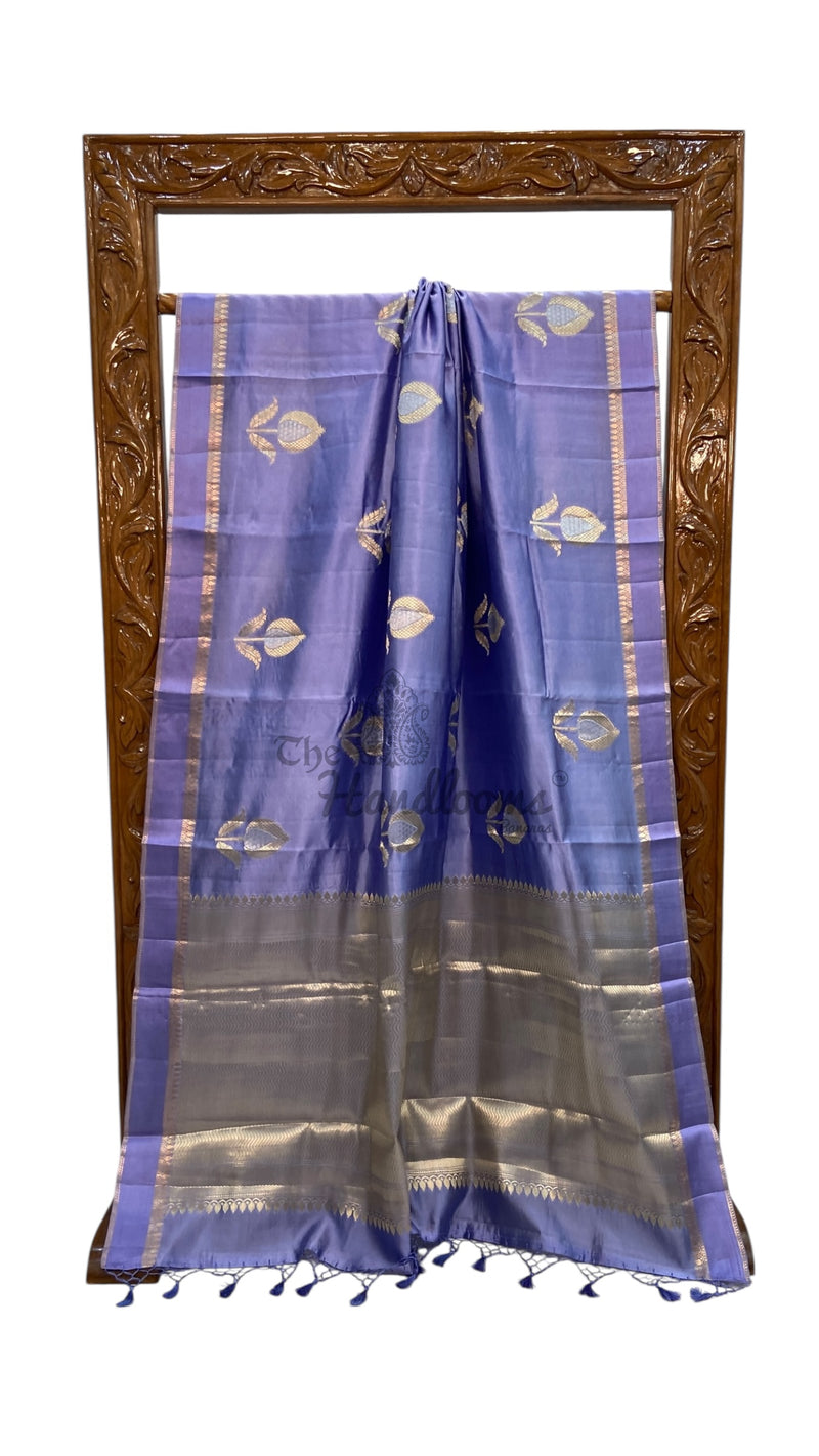 Pure Mango Silk Banarasi Handloom Saree - The Handlooms