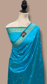 Pure Katan Silk Reshmi Zari Banarasi Handloom Saree - The Handlooms