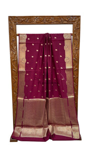 Pure Chiniya Silk Handloom Banarasi Saree - The Handlooms