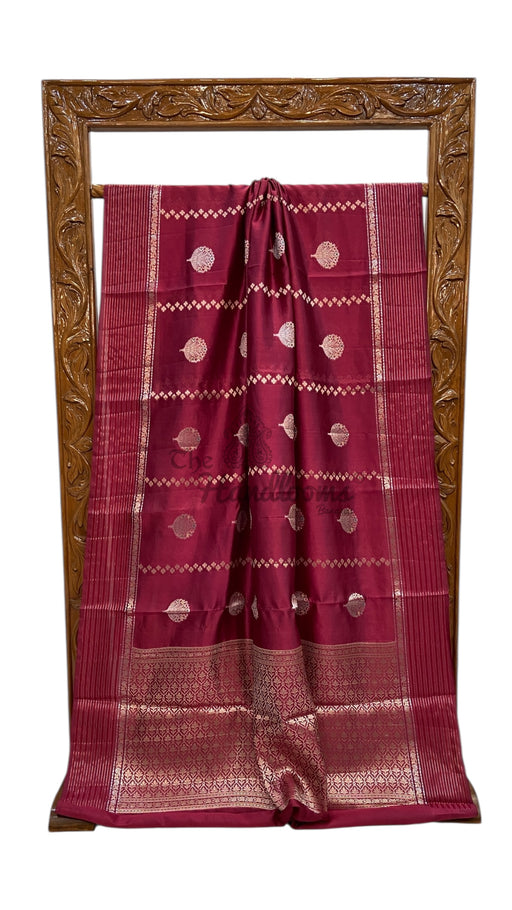 Pure Mango Silk Banarasi Handloom Saree - The Handlooms