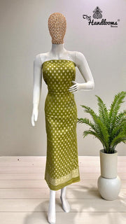 Tissue Khaddi Georgette Banarasi Dress material - The Handlooms