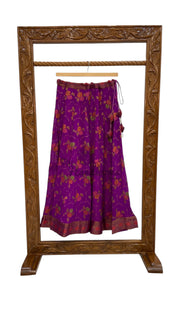 Pure Chiffon Khaddi Handloom Banarasi Lehenga - Stitched - The Handlooms