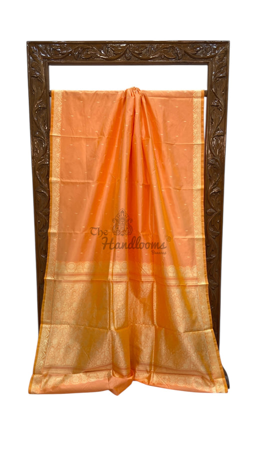 Pure Katan Silk Reshmi Zari Banarasi Handloom Saree - The Handlooms