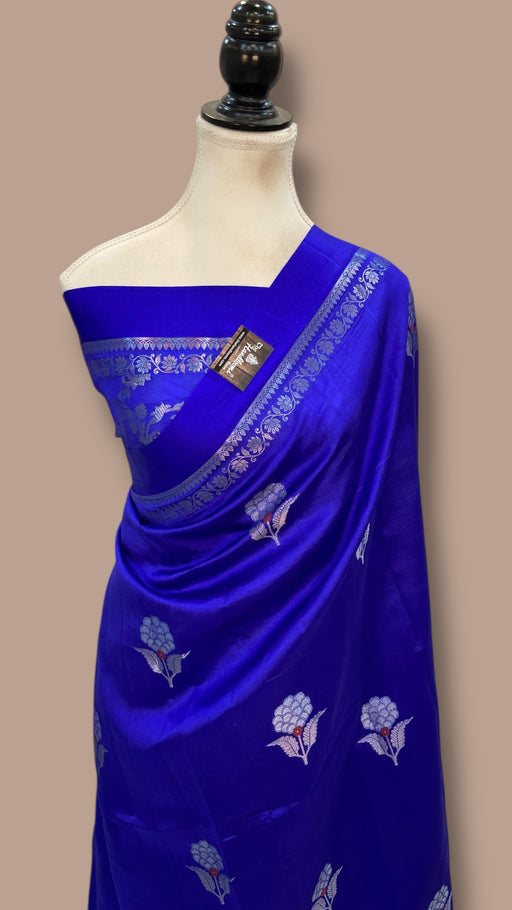 Pure Mango Silk Banarasi Handlokom Saree - The Handlooms