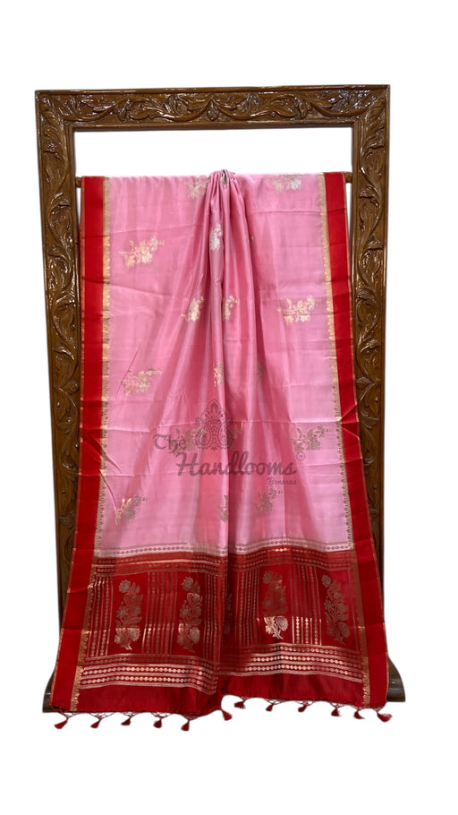 Pure Mango Silk Banarasi Handlokom Saree - The Handlooms