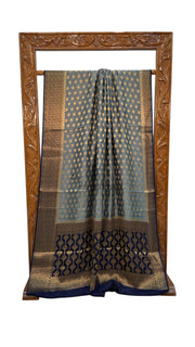 Pure Chiniya Silk Khaddi Handloom Banarasi Saree - The Handlooms