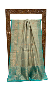 Pure Katan Silk Banarasi Handloom Saree - All Over Kadua Motifs - The Handlooms