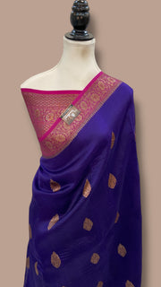 Pure Kora Handloom Banarasi Saree - The Handlooms