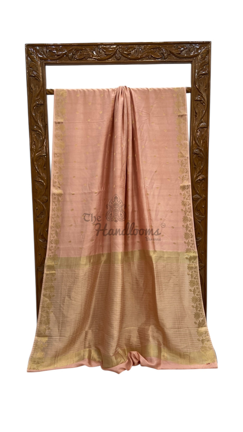 Moonga Georgette Handloom Banarasi Saree - The Handlooms