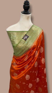 Pure Chiniya Silk Khaddi Handloom Banarasi Saree - The Handlooms
