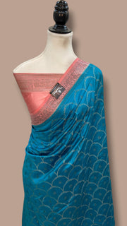 Pure Chiniya Silk Handloom Banarasi Saree - The Handlooms