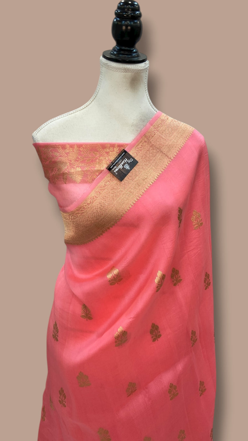 Pure Kora Handloom Banarasi Saree - The Handlooms
